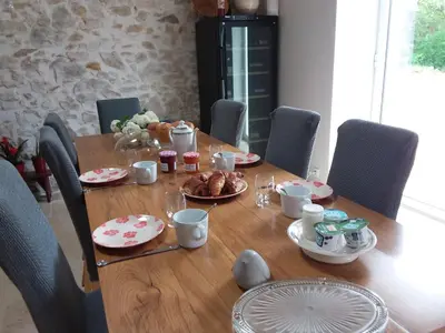 Coin salon dans l'établissement ferme gribeshaoutes Maison d'hotes