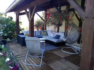 Jardin de l'établissement le Clos du Carriou