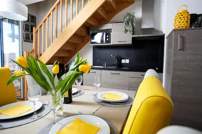 Cuisine ou kitchenette dans l'établissement LE 112