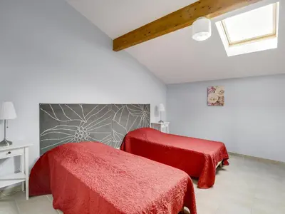 Un ou plusieurs lits dans un hébergement de l'établissement Maison T3 avec terrasse près de l'océan - 6 pers - Biscarrosse Plage - FR-1-521-30