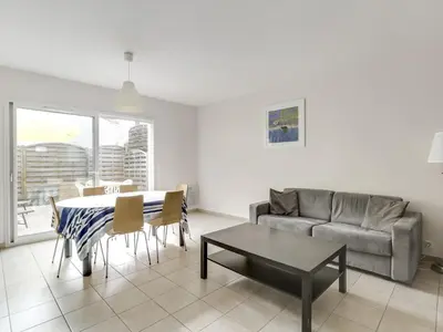 Coin salon dans l'établissement Maison T3, proche océan et centre, terrasse privative, parking, 300m plage - Biscarrosse Plage - FR-1-521-31