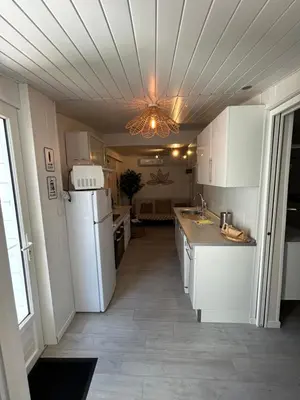 Cuisine ou kitchenette dans l'établissement Maison MAHECO