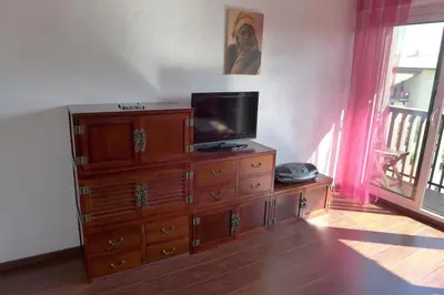 Télévision ou salle de divertissement dans l'établissement Réf 475, Seignosse océan, appartement proche plage et commerces, 4 personnes