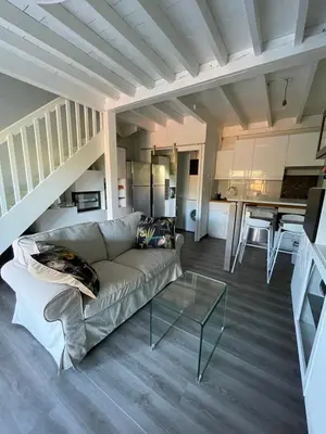 Cuisine ou kitchenette dans l'établissement Réf 263, Seignosse océan, Villa Patio classée 3 étoiles avec Wifi à 150m de la plage, en bordure de forêt avec place de parking et piscine commune