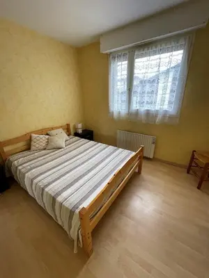 Un ou plusieurs lits dans un hébergement de l'établissement Réf 543, Seignosse Océan, Appartement avec aperçu Mer, à 150m de la plage, 4 personnes