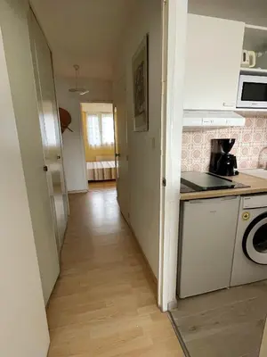 Cuisine ou kitchenette dans l'établissement Réf 543, Seignosse Océan, Appartement avec aperçu Mer, à 150m de la plage, 4 personnes