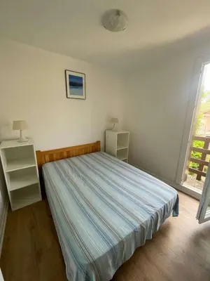 Un ou plusieurs lits dans un hébergement de l'établissement Réf 213 , Seignosse océan, Villa Patio classée 2 étoiles au calme, famille, proche plage