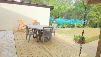 Jardin de l'établissement Réf 210 Seignosse Océan, Villa Patio Classée 3 étoiles au Calme, Proche de la plage et des commerces