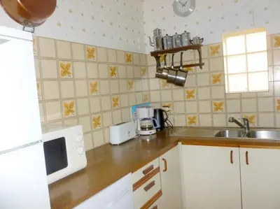 Cuisine ou kitchenette dans l'établissement Réf 210 Seignosse Océan, Villa Patio Classée 3 étoiles au Calme, Proche de la plage et des commerces
