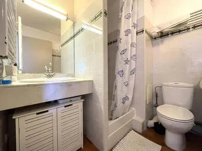 Salle de bains dans l'établissement T3 Duplex avec Terrasse - Animaux Acceptés - Piscine - FR-1-379-115