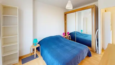Un ou plusieurs lits dans un hébergement de l'établissement ANCRE - Appartement de Vacances Vue Mer