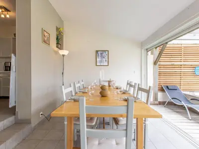 Coin salon dans l'établissement Holiday Home Les Baïnes by Interhome