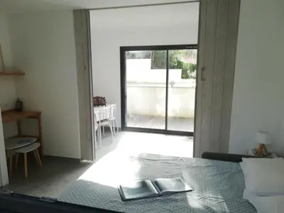 Un ou plusieurs lits dans un hébergement de l'établissement Villa Paradis
