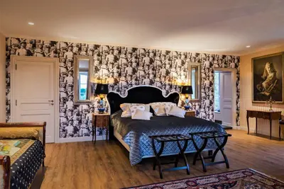 Un ou plusieurs lits dans un hébergement de l'établissement Chateau du Bec du Gave