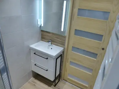 Salle de bains dans l'établissement Appartement 4 Personnes Vue Sur L ocean- Residence Les Terrasses De La Dune