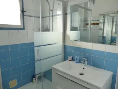 Salle de bains dans l'établissement Appartement Pour 6 Personne- Residence San Michele