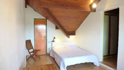 Un ou plusieurs lits dans un hébergement de l'établissement Réf 141 ,Seignosse Les Bourdaines , Villa Bouharde classée 3 étoiles, à 600 m plage, 10 personnes
