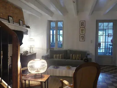 Coin salon dans l'établissement Domaine de l’Escuderia