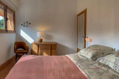 Un ou plusieurs lits dans un hébergement de l'établissement Chambres d'hôtes à Pontonx