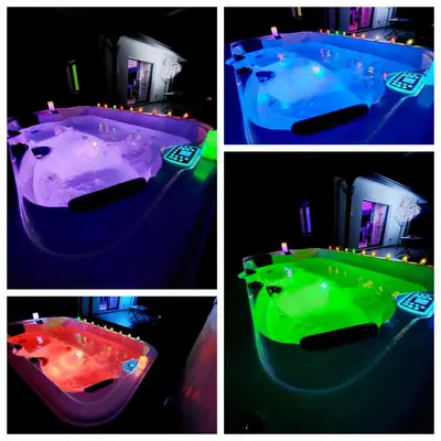 Plan de l'établissement Un Séjour Romantique en couple avec Jacuzzi privé Chromothérapie Jardin Maison privée