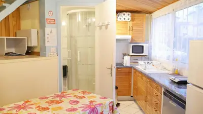 Cuisine ou kitchenette dans l'établissement Appartement Cosy sur Port de Plaisance