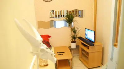 Télévision ou salle de divertissement dans l'établissement Appartement Cosy sur Port de Plaisance