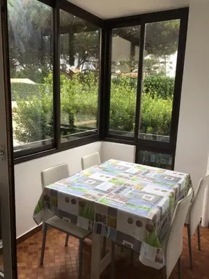 Jardin de l'établissement Studio Cap Sud Capbreton proche plage