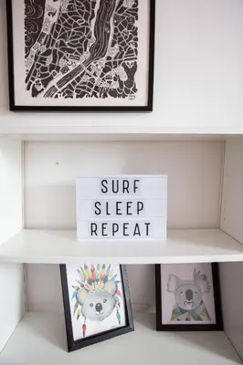 Plan de l'établissement Le rêve en bord d'océan, planches de surf inclues!