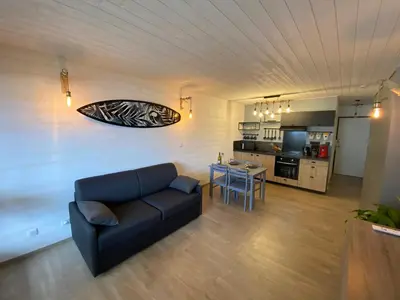 Cuisine ou kitchenette dans l'établissement Atlantic Selection - Le studio 48