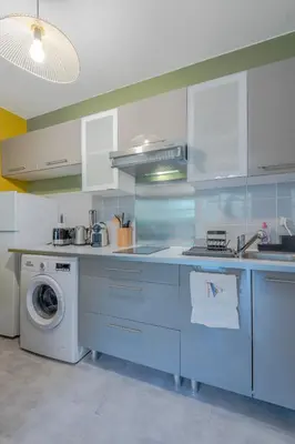 Cuisine ou kitchenette dans l'établissement Résidence du Haurat