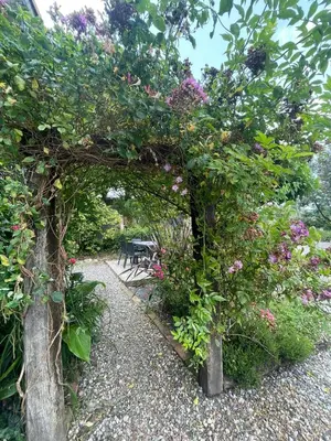 Jardin de l'établissement gite Pedelucq