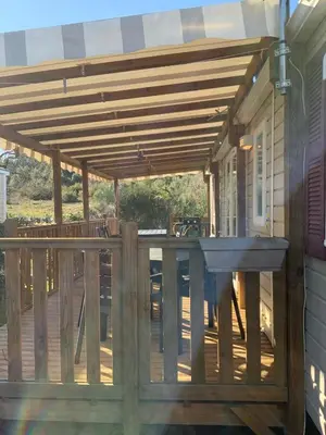 Balcon ou terrasse dans l'établissement MH 313 Les Dunes de Contis 3 chambres et 2salles de bain