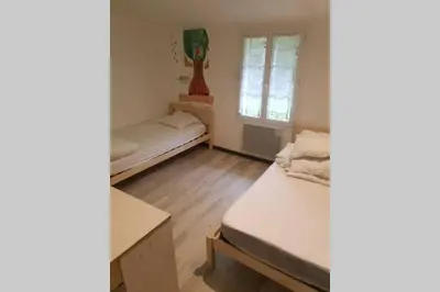 Un ou plusieurs lits dans un hébergement de l'établissement Villa landaise