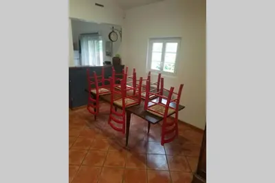 Coin salon dans l'établissement Villa landaise