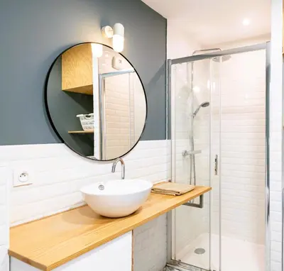 Salle de bains dans l'établissement Villa 3 chambres Contis-plage à 900m de l océan