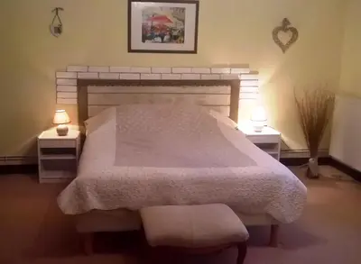Un ou plusieurs lits dans un hébergement de l'établissement LE GAHOUN - La Cosy