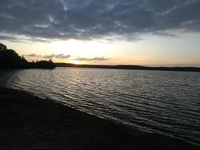Paysage naturel près de le camping