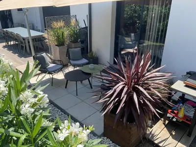 Jardin de l'établissement Chez Pascal et Christine accès indépendant