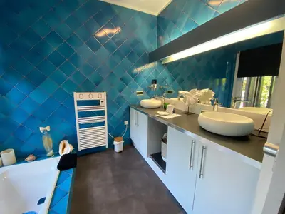 Salle de bains dans l'établissement l'hacienda