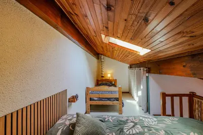 Un ou plusieurs lits dans un hébergement de l'établissement Maisonnette à 50m de la plage