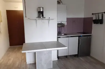 Cuisine ou kitchenette dans l'établissement joli studio vu sur l adour dans résidence calme