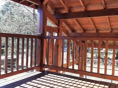 Balcon ou terrasse dans l'établissement Maison Landaise avec Jardin, 4 Ch, Proche Plages et Golf à Seignosse - FR-1-239-600