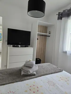 Un ou plusieurs lits dans un hébergement de l'établissement Cabane Miossaise