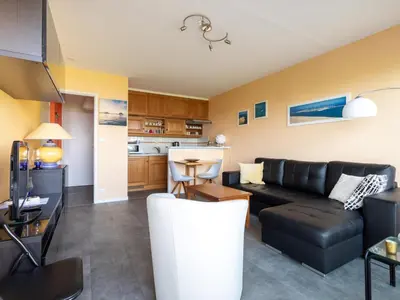 Cuisine ou kitchenette dans l'établissement Appartement T2 Biscarrosse - Climatisé, Parking, 4 pers, Centre-Plage - FR-1-521-162
