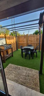 Balcon ou terrasse dans l'établissement Appartement Ychoux
