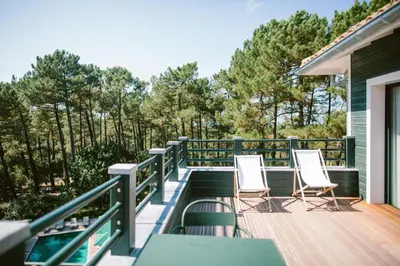 Balcon ou terrasse dans l'établissement 70 Hectares et l'Océan - Fontenille Collection