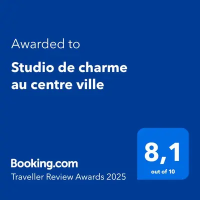 Certificat, récompense, panneau ou autre document affiché dans l'établissement Studio de charme au centre ville