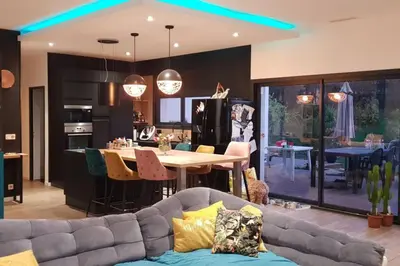 Cuisine ou kitchenette dans l'établissement Maison sud des Landes proche Seignosse/ Capbreton / Soustons