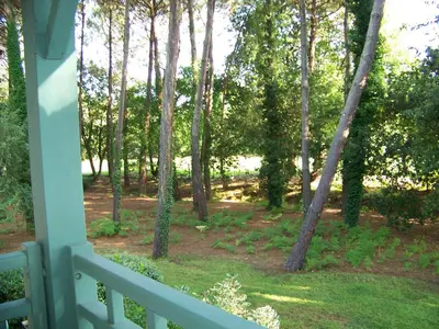 Jardin de l'établissement Jolie petite maison à Vieux Boucau avec piscine chauffée - Domaine du Golf de Pinsolle