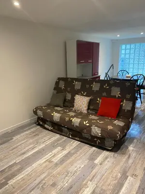 Coin salon dans l'établissement Appartement calme entre Côte Basque et Landes